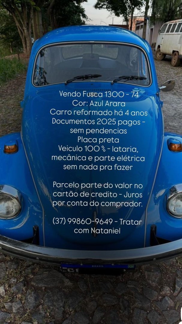 Foto do veículo Volkswagen Fusca 6